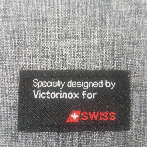 VICTORINOX SWISS Travel Passport Organizer Gray Wallet Case Vinyl - Picture 4 of 8